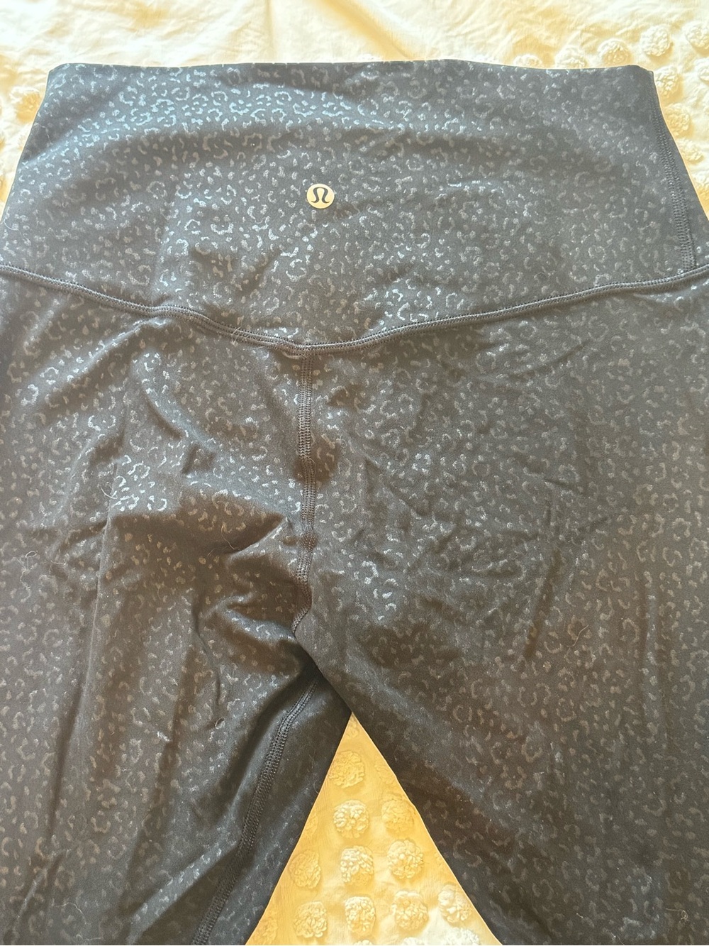 Lululemon Leopardo Shift Micro Emboss Black High-Waist Leggings - Picture 8 of 8